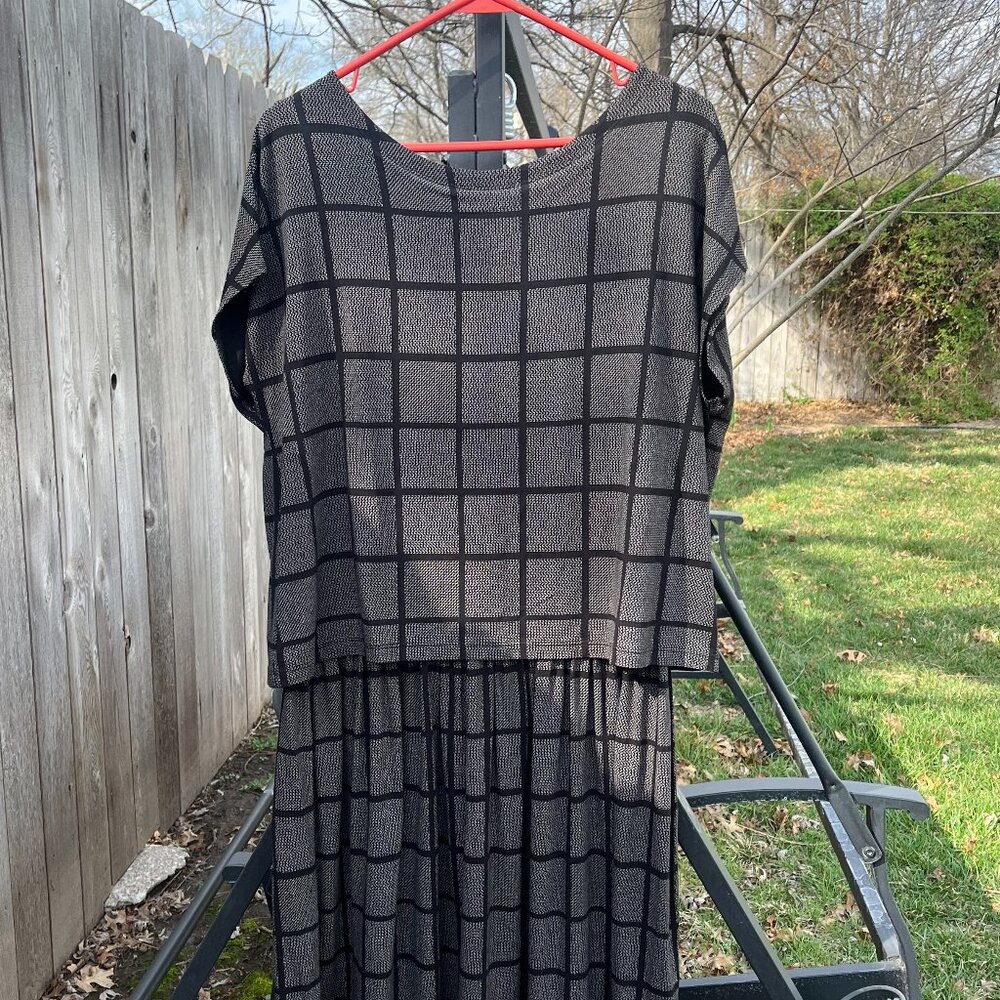 Art to Wear Museum Minimalist T-Shirt Layered Dress Uniqlo SPRZ NY